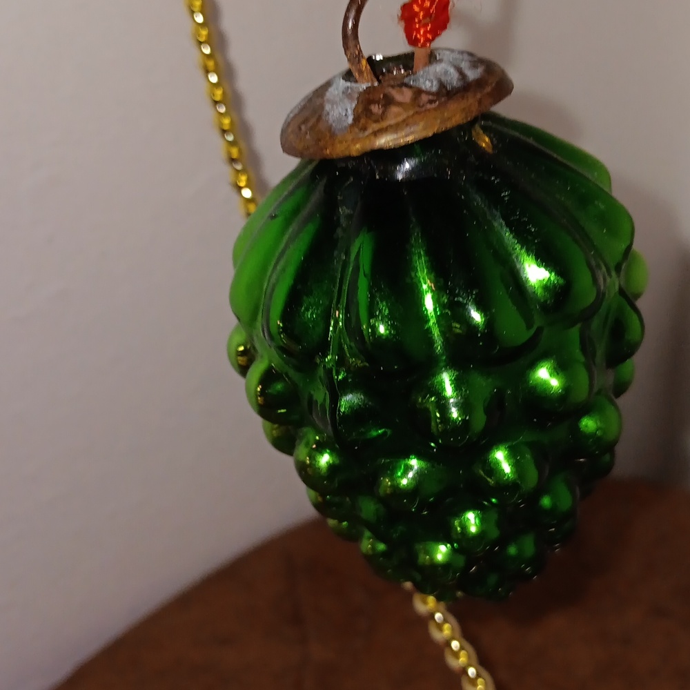 Collectible Kugel glass grape ornament